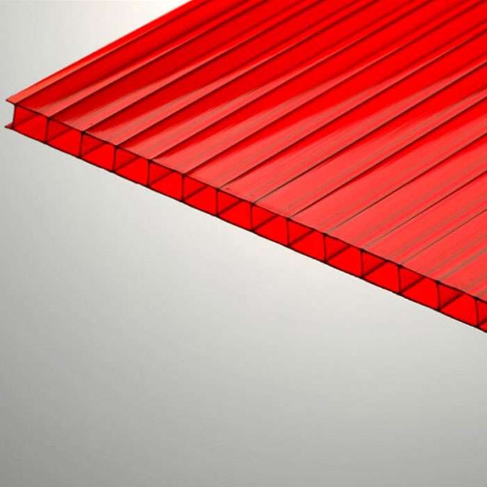 Policarbonato Rojo 11.60x2.10x6mm